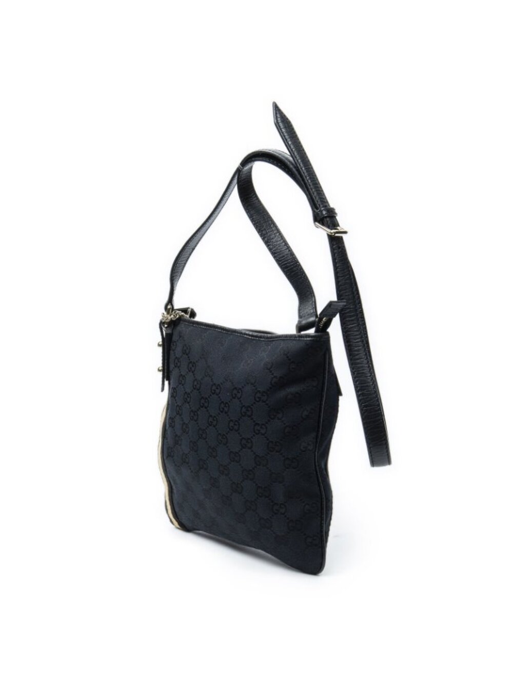 Gucci Web Jolique Crossbody Black GG Canvas - Picture 2 of 10